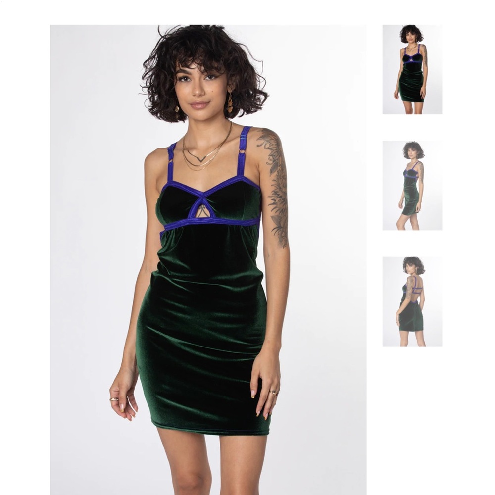 Solstice Intimates Everyday Dress in Brown Velvet S